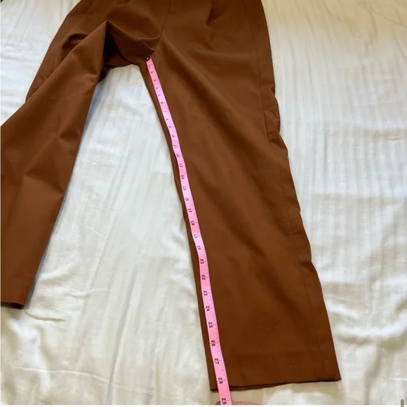 NWT Banana Republic x Harbison High Waist Pleated Safari Suit Pant Brown size 2 - Picture 16 of 16
